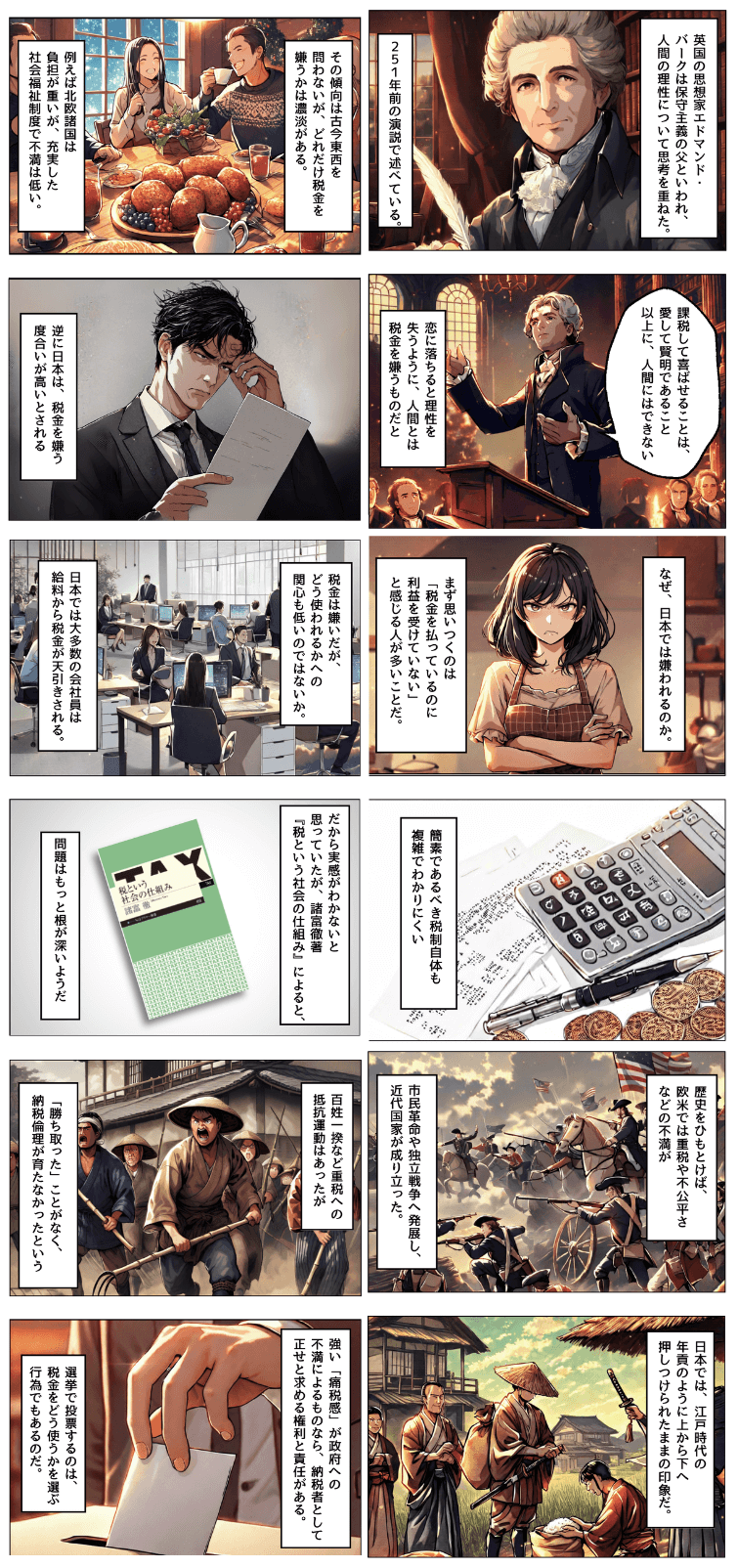 税金嫌い　AI漫画
